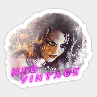 80s Neo Vintage Beauty  Girl Sticker